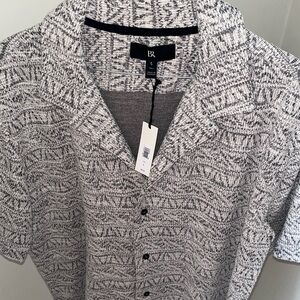 Banana Republic Jacquard Resort Button Down Shirt